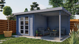 Cabane en rondins - Maison de jardin Eirunn | 28 mm | Bois imprégné de classe rouge