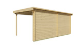 Cabane en rondins - Maison de jardin Eirunn | 28 mm | Bois imprégné de classe rouge