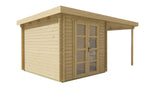 Cabane en rondins - Maison de jardin Eirunn | 28 mm | Bois imprégné de classe rouge