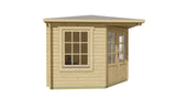 Blockhaus - Gartenhaus Emma | 40mm | Fichte grau imprägniert