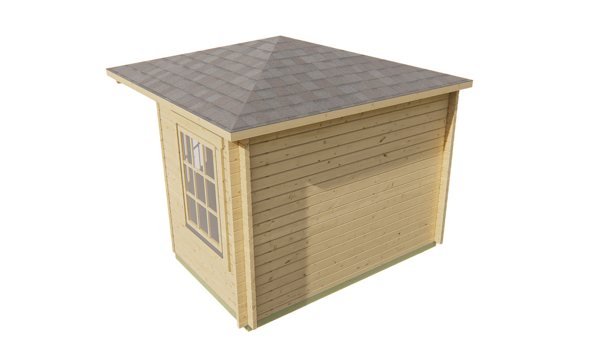 Blockhaus - Gartenhaus Emma | 40mm | Fichte honiggelb imprägniert