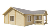 Blockhaus - Gartenhaus Finn | 92mm | Fichte Red Class Holz imprägniert