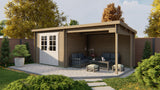 Blockhaus - Gartenhaus Freddy | 28mm | Fichte Red Class Holz imprägniert