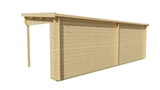 Blockhaus - Gartenhaus Freddy | 28mm | Fichte Red Class Holz imprägniert