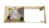 Blockhaus - Gartenhaus Freddy | 28mm | Fichte Red Class Holz imprägniert