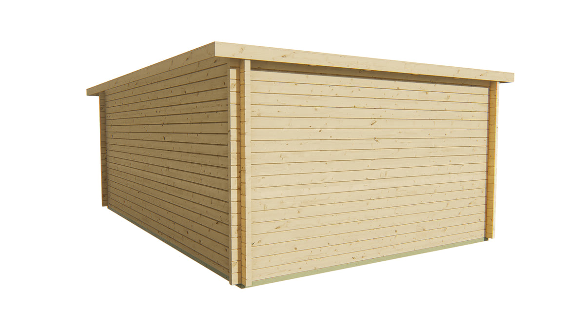 Blockbohlenhaus - Gartenhaus Gabriella | 58 mm | Red Class Holz imprägniert