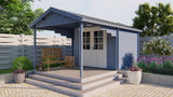 Blockhaus - Gartenhaus Georg | 28mm | Fichte grau imprägniert