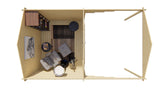 Blockhaus - Gartenhaus Georg | 28mm | Fichte grau imprägniert