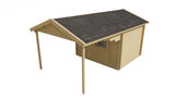 Blockhaus - Gartenhaus Georg | 28mm | Fichte Red Class Holz imprägniert