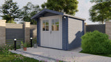 Blockhaus - Gartenhaus Gitte | 28mm | Fichte braun imprägniert