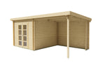 Blockhaus - Gartenhaus Hasse | 28mm | Fichte Red Class Holz imprägniert