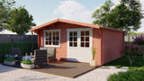 Blockhütte - Gartenhaus Hendrick | 44mm | Fichtengrün imprägniert