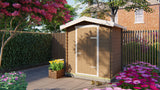 Blockhaus - Gartenhaus Irina | 19mm | Fichte braun imprägniert