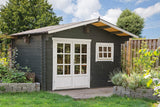 Cabane en rondins - Maison de jardin Ingmar | 28 mm | vert pin imprégné