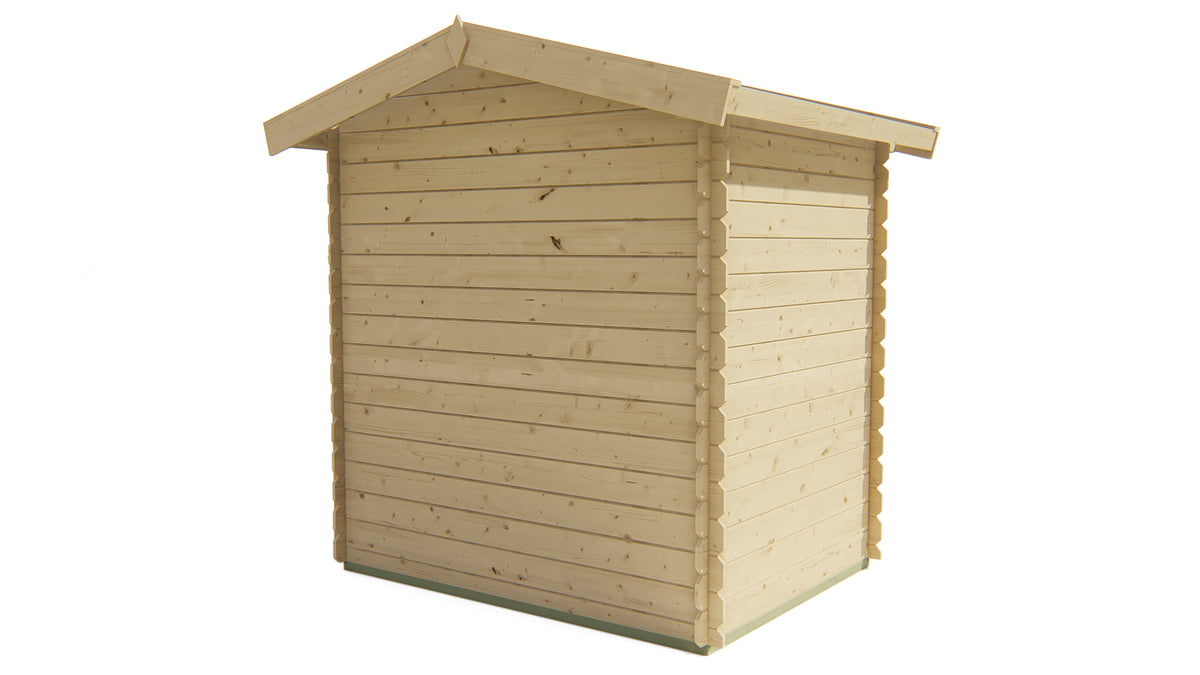 Blockhaus - Gartenhaus Irina | 19mm | Fichtengrün imprägniert