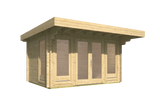 Blockhaus - Gartenhaus James | 44mm | Fichte grau imprägniert