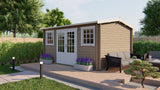 Cabane en rondins - Maison de jardin Jenny | 40 mm | Bois imprégné de classe rouge