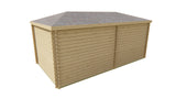 Blokhut - Tuinhuis Jutta | 44 mm | Red Class Wood geïmpregneerd