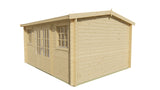 Cabane en rondins - Maison de jardin Jenny | 40 mm | Bois imprégné de classe rouge