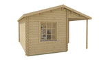 Cabane en rondins - Maison de jardin Johan | 34 mm | Bois imprégné de classe rouge