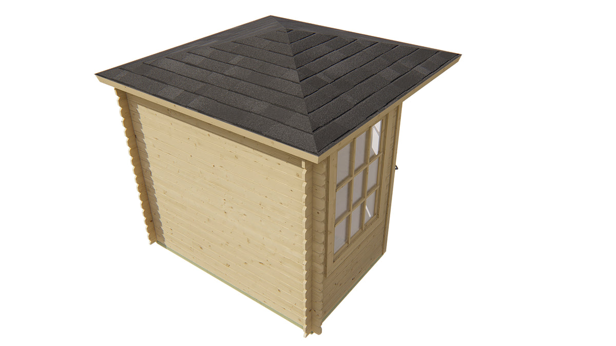 Blockhaus - Gartenhaus Jos | 28mm | Fichte Red Class Holz imprägniert