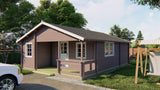 Cabane en rondins - Maison de jardin Kay | 70 mm | pin gris imprégné