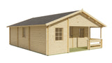 Blockhaus - Gartenhaus Kay | 70mm | Fichte Red Class Holz imprägniert