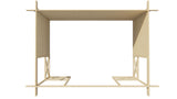 Gazebo en rondins Konstantin | 40 mm | Bois imprégné de classe rouge