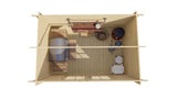 Blockhütte - Gartenhaus Kris | 28mm | Fichte Red Class Holz imprägniert