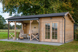 Blockhaus - Gartenhaus Kukka | 40mm | Fichte Red Class Holz imprägniert