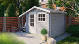 Blockhaus - Gartenhaus Lars | 28mm | Fichte grau imprägniert