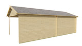 Blockhütte - Gartenhaus Kwaspa | 44mm | Fichte Red Class Holz imprägniert