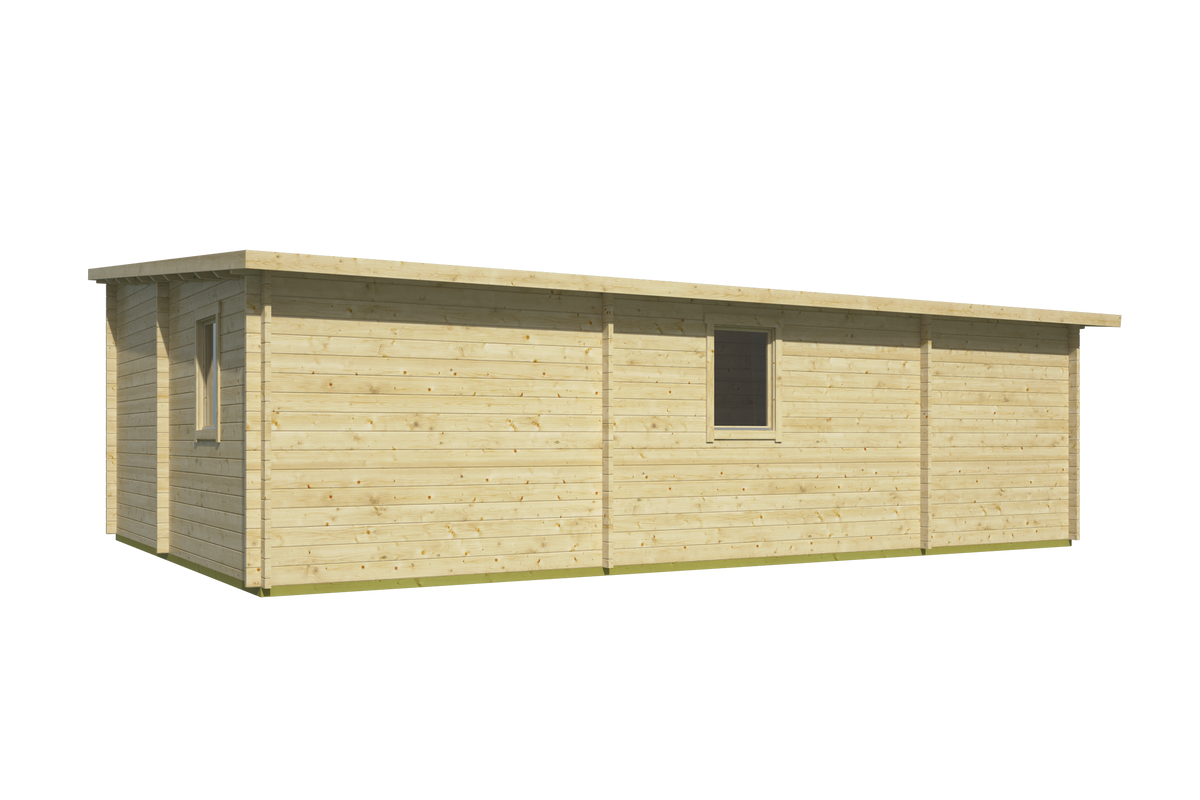 Cabane en rondins - Maison de jardin Las Palmas | 44 mm | miel jaune imprégné