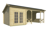 Blockhaus - Gartenhaus Kukka | 40mm | Fichte Red Class Holz imprägniert