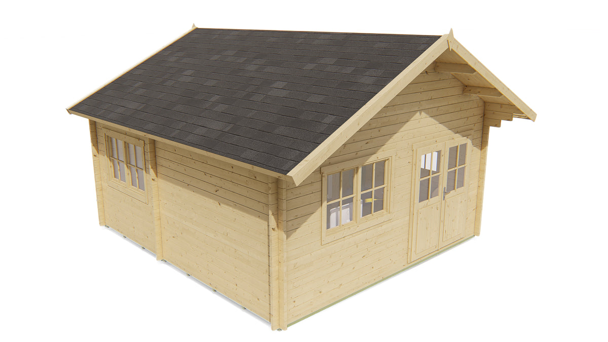 Blockhaus - Gartenhaus Llanes | 44 mm | unbehandelt