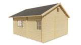 Cabane en rondins - Maison de jardin Llanes | 44 mm | imprégné de brun