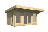 Blokhut - Tuinhuis Lory | 44 mm | vuren grijs geïmpregneerd