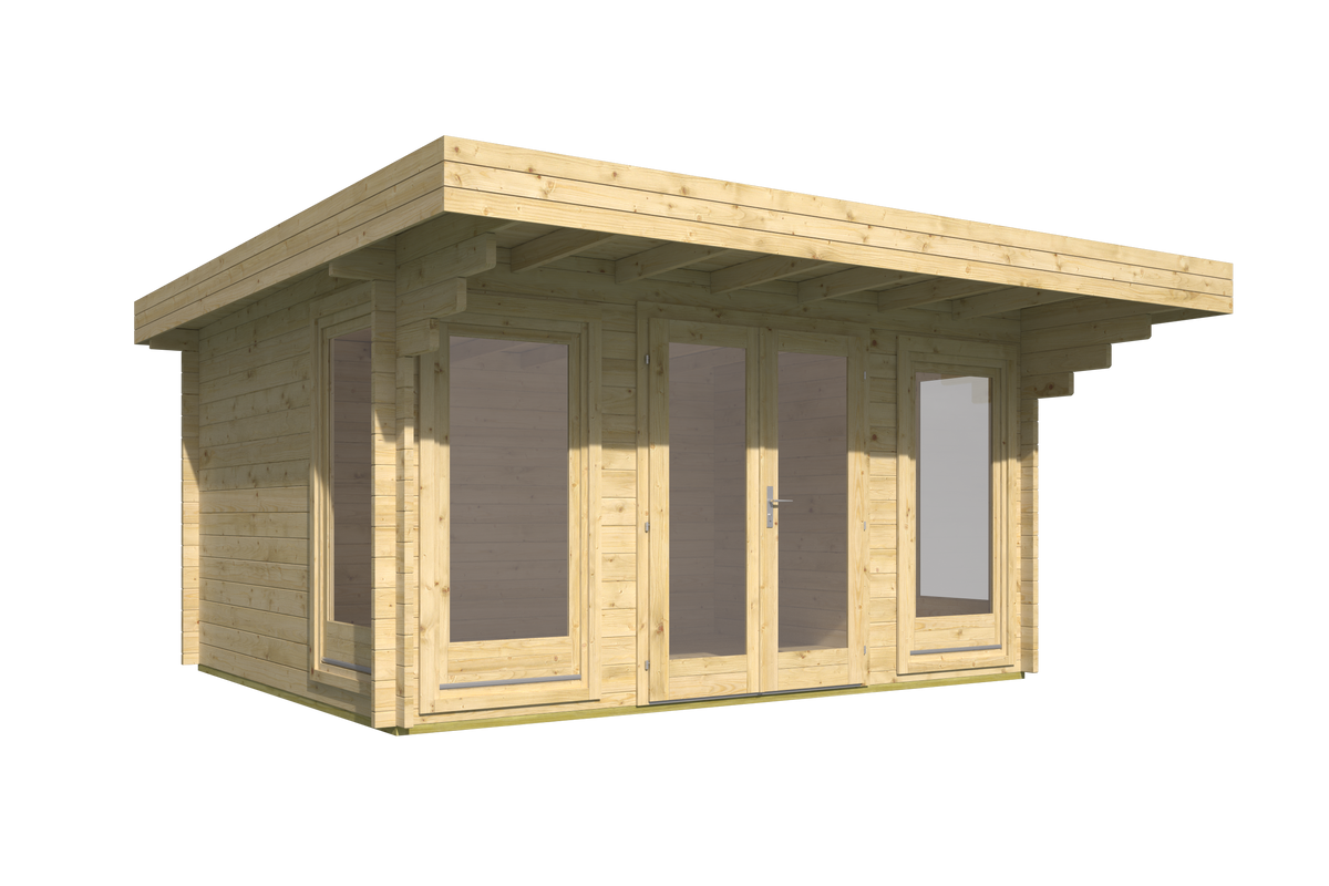 Cabane en rondins - Maison de jardin Lory | 44 mm | pin brun imprégné