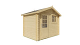 Cabane en rondins - Maison de jardin Sten | 28 mm | vert pin imprégné