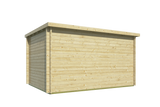 Blockbohlenhaus - Gartenhaus Maggie | 40 mm | braun imprägniert