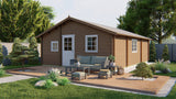 Blokhut - Tuinhuis Malaga | 44 mm | Red Class Wood geïmpregneerd