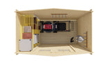 Blockhaus - Gartenhaus Malva | 19mm | Fichte grau imprägniert