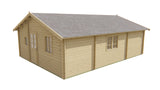 Blokhut - Tuinhuis Malaga | 44 mm | Red Class Wood geïmpregneerd