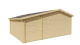 Cabane en rondins - Maison de jardin Manchester | 58 mm | Bois imprégné de classe rouge