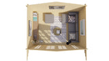 Blockhaus - Gartenhaus Mimir | 28 mm | braun imprägniert