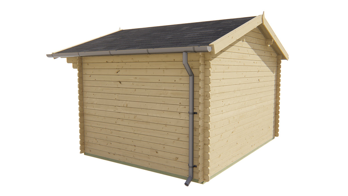 Blockhaus - Gartenhaus Mimir | 28 mm | braun imprägniert