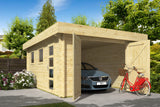 Garage Marketta | 44 mm | vuren Red Class Wood geïmpregneerd