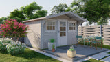 Blockhaus - Gartenhaus Mika | 28mm | Fichte braun imprägniert