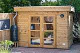 Blockhaus - Gartenhaus Minimodern | 28mm | Fichte Red Class Holz imprägniert