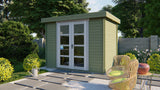 Blockhaus - Gartenhaus Minimodern | 28mm | Fichte Red Class Holz imprägniert